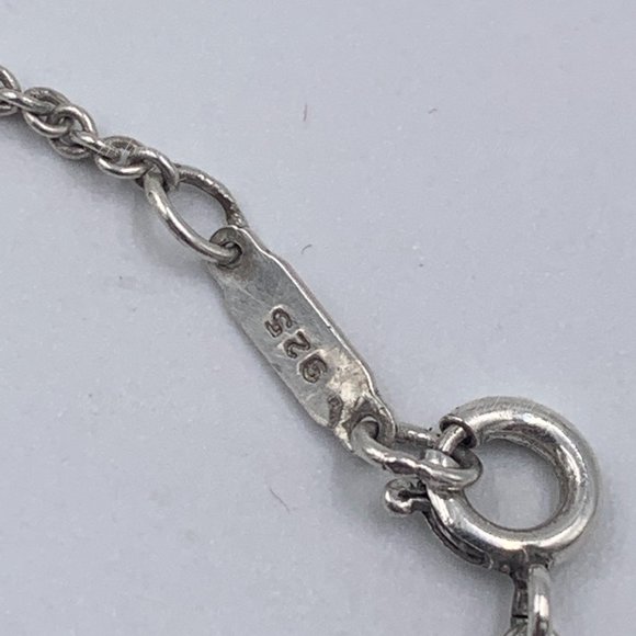 Authentic Tiffany & Co Silver Solid Heart Necklace - Picture 7 of 9